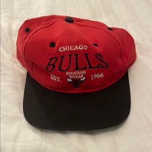 Chicago Bulls Red and Black Cap